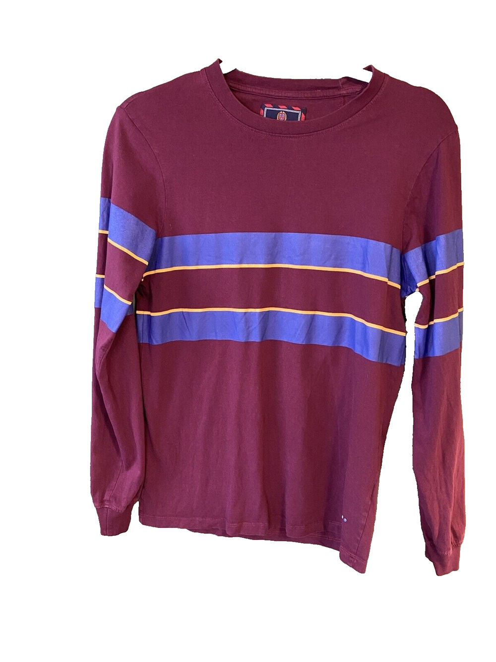 Harvard University Mens Small Original Signature Merchandise Striped Long Sleeve